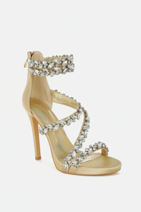 Korna Diamante Embellished Stiletto Heel Sandals