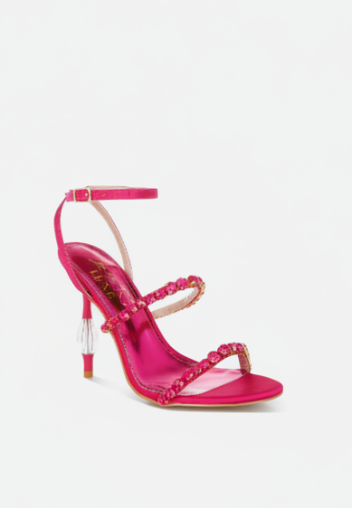 Aragon Diamante Embellished Fantasy Heel Sandals