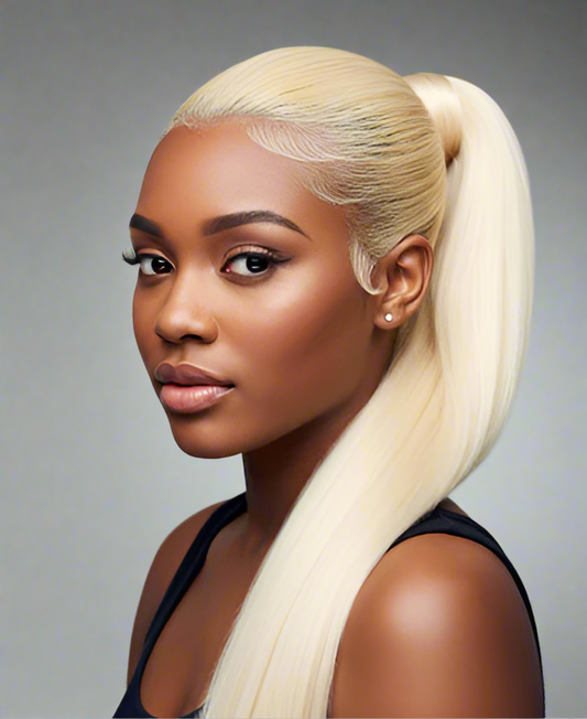 Bleach Blonde Ponytail