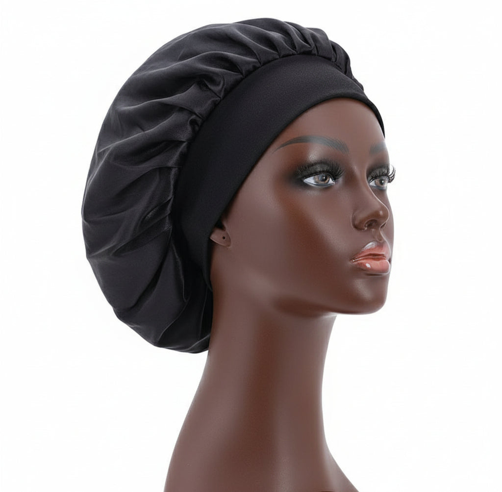 Black Silk Bonnet