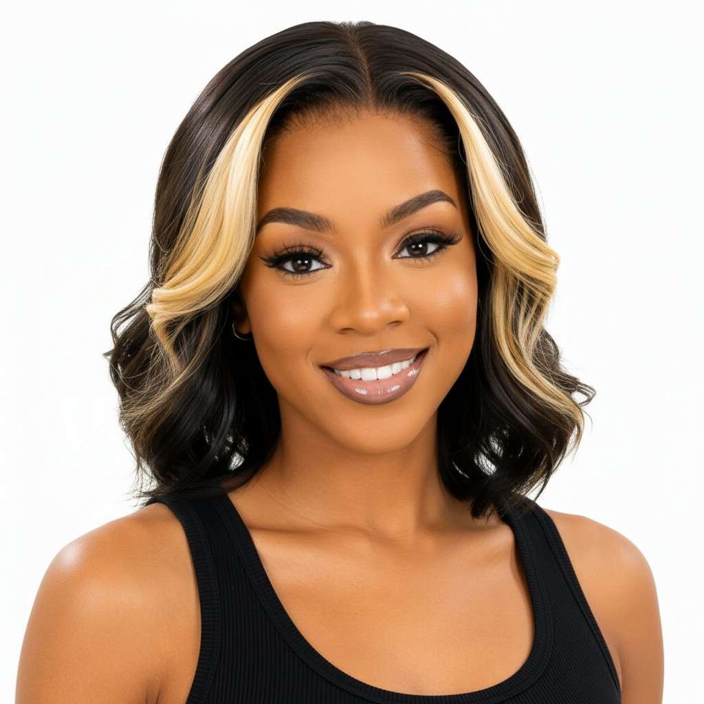 Honeycomb 13x4 Transparent Lace Front Bob Wig
