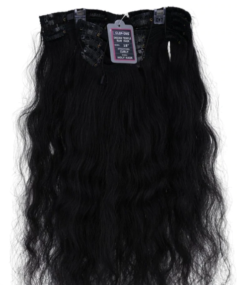 Indian Curly Natural Black Clip-in