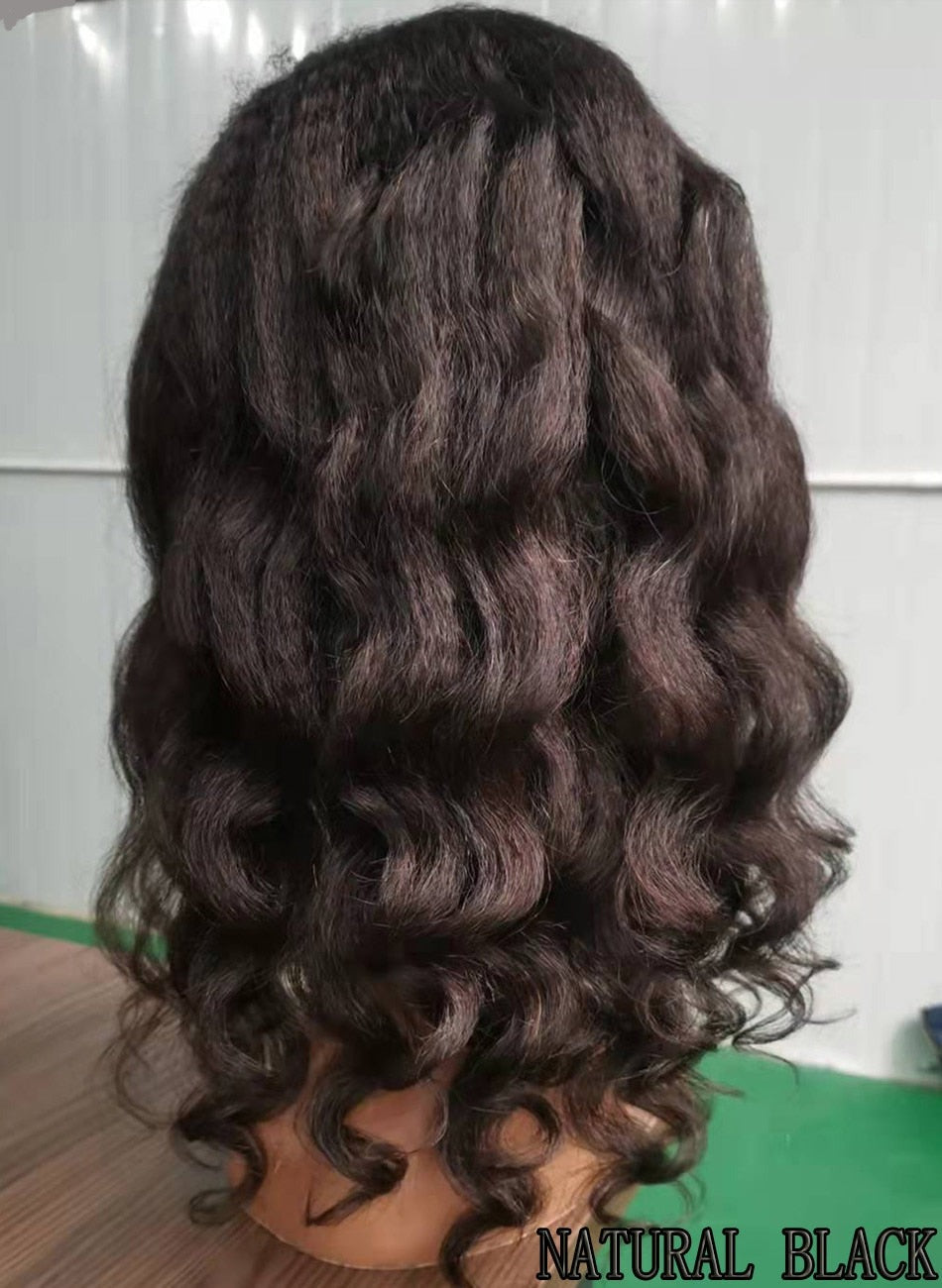 Brazilian Ombre Yaki Human Hair Wig